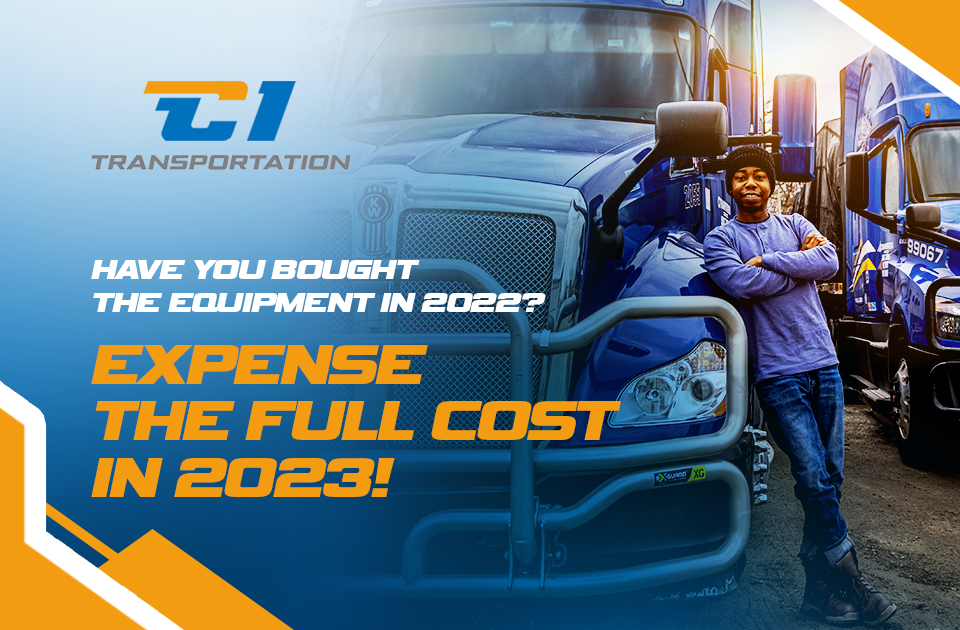Have you bought the equipment in 2022? Expense the full cost in 2023! 